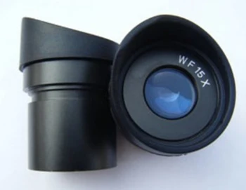 2VNT/Daug 15X mikroskopo okuliaro lęšio widefield 15mm mount 30mm su antdėklais, skirtą stereo binokulinis mikroskopas remonto PCB tikrinti
