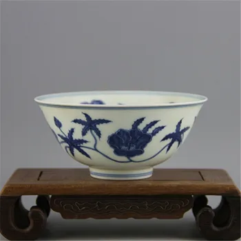 6 Antikvariniai MingDynasty porceliano dubuo,Mėlynos ir baltos gardenia dubenėlį,Rankomis dažyti amatų,Apdailos,Surinkimo ir Puošmena