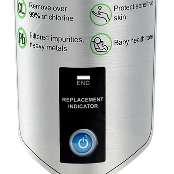 Dušo filtras 99% chloro pašalinimo filtras su kdf ir anglies filtras vonios kambarys