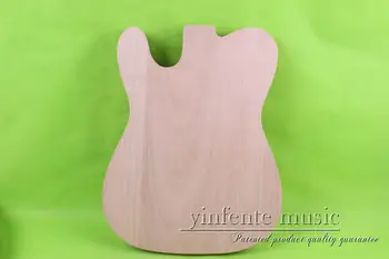 Nebaigtas elektrinės gitaros kūno raudonmedžio pagamintas klevas