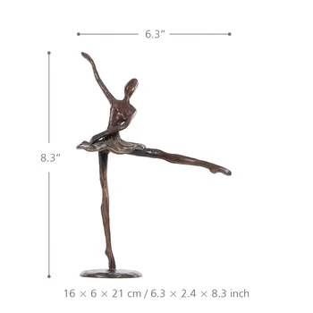 Tooarts Mini Figūrėlės Baleto Bronzinė Statula Dirbtinis Namų Dekoro Metalo Skulptūros, Šiuolaikinio Šokio Dovana, Namų Dekoro Priedai