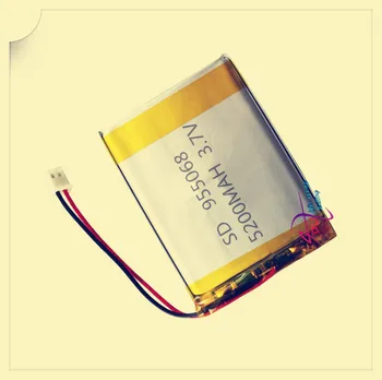 XHR-2P 2.54), 3,7 V 4000mAh core polimero ličio baterija kraunasi lobį asmens terminalo 475068x2 955068