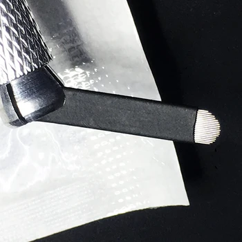 0.20 mm, 500 vnt u18 Pin Adatas, Ašmenis Nuolat Eeybrow tatuiruotė adata Vadovas Grožio Makiažas microblading peiliukai