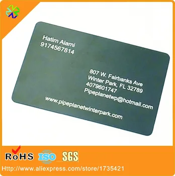 0,5 mm storio matinis juodas verslo narystės kortelės šilko spausdinimo logotipas ir žodžiai