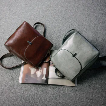 033018 naujų karšto moterų odos kuprinė moteriška mažas derlius kelionės krepšys