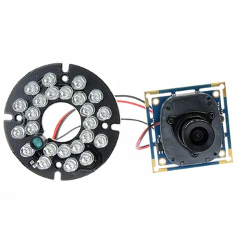 1.0 megapikselių HD micro 6mm objektyvas naktinio matymo cmos MIKROFONAS mikrofonas, usb ir vaizdo kameros modulis su fs iškirpti &led valdybos kioskas