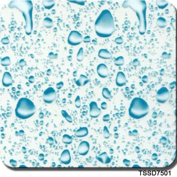1*10m TSD7503 Aukštos Kokybės Vandens Lašas Šviesiai Mėlynas Dizainas 3d Hidrografijos Filmų Aqua Spausdinimo Vandens Perdavimo Spausdinimo Filmas
