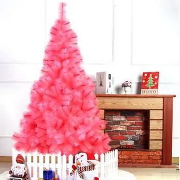 1.5 M / 1.8 M rožinė pušų spyglių kalėdų eglutė Kalėdų viešbutį namo prekybos centrai apdailos svarbu