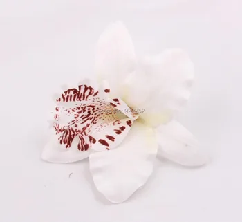 10-11cm Dirbtinio šilko drugelis,gėlė, dendrobium orchidėjų vadovai 