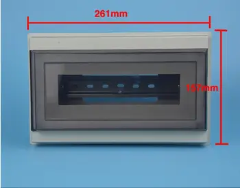 10-12 tiek atidaryti įrengimas plastikiniai paskirstymo dėžutė oro jungiklis tuščios dėžės 262*157mm