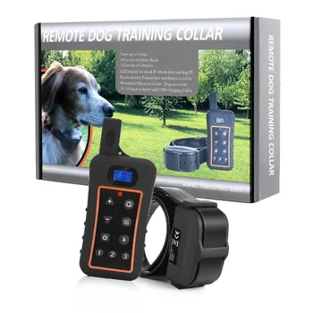 10 Lygių 1200 metrų elektrošoko Vibra LCD Ekranas, Nuotolinio Valdymo Naminių gyvūnų, Šunų Mokymo Apykaklės šunų
