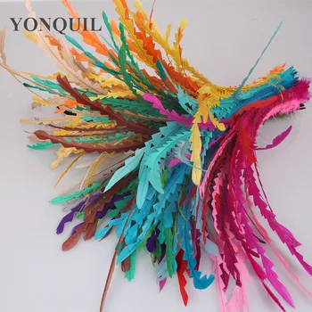 10 spalvų 25-30cm Prarasti coque gaidžio uodegos plunksna seniai formos plunksnomis, 