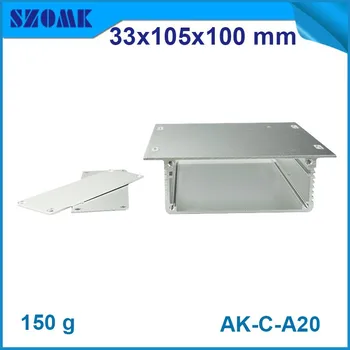 10 vnt./daug aliuminio metalo korpusas atveju raštas , tinkami ir priemonė, prietaisas ir pcb dizainas 33(H)x105(Ilgis)x100(L) mm