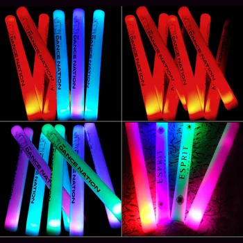 100/150pcs Led light Stick Individualų Logotipas Sveikiname Glow Stick LED Šviesos Iki Putų Stick Vestuvių, Gimtadienio Prekes