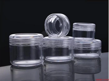 1000pcs 10g Skaidri, aiški Grietinėlės Indelį,10 ml skaidraus Plastiko indelyje, tuščias kosmetikos konteineriai