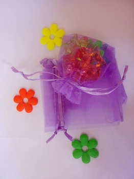 1000pcs 30*40cm Šviesiai violetinės spalvos Organza dovanų maišelis papuošalų pakavimo ekranas krepšiai Raišteliu maišelį apyrankės/karoliai Siūlų krepšys