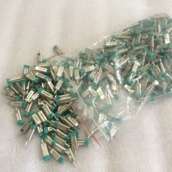 1000pcs/ daug Kaiščių smeigtukai Žalvario twin smeigtukai su žalia spalva dantų protezų plastikiniai modeliai