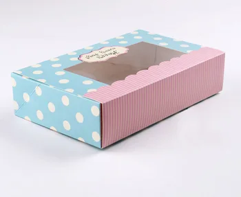 1000pcs Derliaus Pakavimas Balto kartono, Popieriaus Dėžutėje su langeliu, saldainiai/maisto/vestuves/papuošalai dovanų dėžutė pakavimo dėžės ekranas