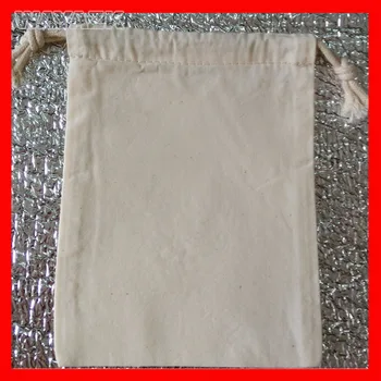 (1000pcs/lot) dydis 35x45cm didmeninė ekologinio paprastą tuščią medvilnės maišelį raišteliu