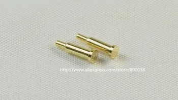 1000pcs spyruoklinė Pogo Pin Jungtis 2,0 mm Skersmuo 7,0 mm aukščio SMT PCB žalvario, Aukso plokštelės 1u 50g jėga Zondas Pin