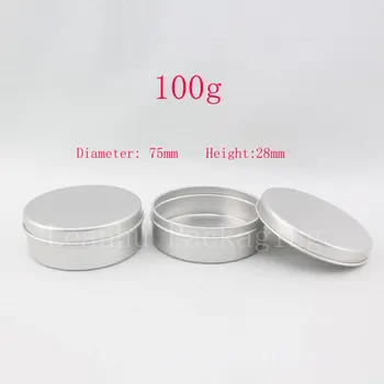 100g aliuminio turas tuščias konservų jar / alavo /taros ,aliuminio talpyklos ,žvakė, alavo,arbata, konteineris, 50pc/daug