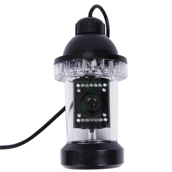 100Meters Gylis 360 Laipsnių Rotative Povandeninį Fotoaparatą su 18pcs Baltos arba infraraudonųjų SPINDULIŲ LED Žuvų Ieškiklis & Nardymo Kamera