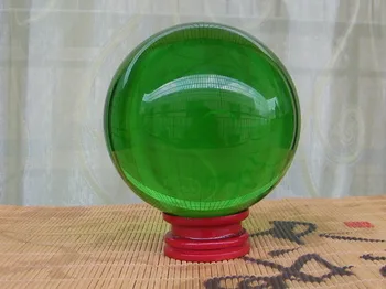 100mm Nuostabus Ultra Clear Green Stiklo, Kvarco Kristalo (Rutulys, Kamuolys