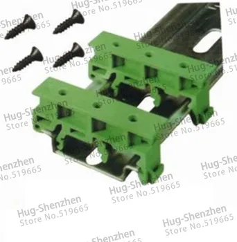 100pcs transfer terminal PCB mounting adapter DIN rail 35mm adapter PCB holder PCB carrier for rj45 adapter terminal BRK8P8CSJ