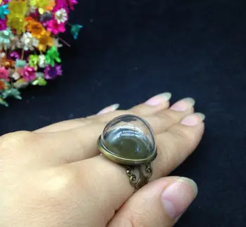 100sets/daug 20mm rankų darbo stiklo pasaulyje žiedas, gėlių krašto rasti rinkinys stiklo pasaulio stiklo buteliukas žiedas 
