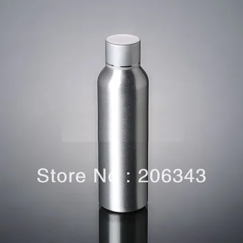 100vnt 100ml Aliuminio buteliukas su sidabro spalvos dangteliu arba losjonas butelis