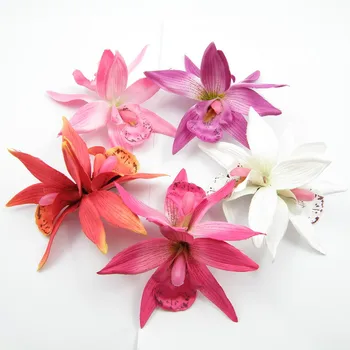 100vnt Baltoji Orchidėja, Gėlių Plaukų Įrašą, Vestuvių Havajuose Šalies Mergina Dirbtinių Gėlių Hairgrips