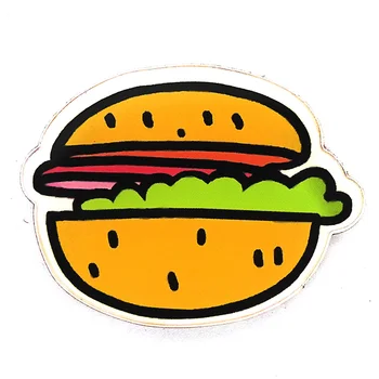 100vnt cola butelis Hamburger sagės ženklelis atlapas pin akrilo maisto Blauzdelės žetonų Pūsti sagė ženklelis rankinėje BR0055