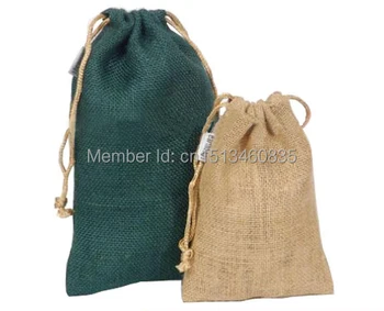 100vnt/daug CBRL džiuto/linas/linų raišteliu bags&maišelį ornamentas/sausas prekių,Įvairių spalvų,dydis individualų,didmeninė prekyba