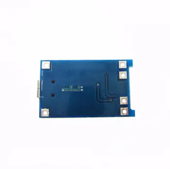 100VNT/DAUG Micro USB 5V 1A 18650 Ličio Baterijos Įkrovimo Lenta Su Apsauga Kroviklio Modulis