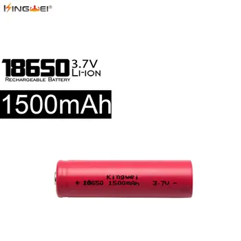 100vnt/daug Naujų 18650 1500 mah Įkrovimo Baterija (akumuliatorius), 3,7 V Ličio Li-ion Bateria Žibintuvėlį priekinis žibintas Lazerio Pen Elektroninių