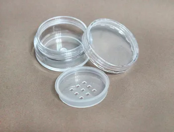 100vnt/daug PS plastiko 10ml /5g biri pudra indelį su sifter, kosmetikos papildymo puodą