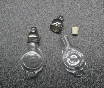 100vnt/lot 12*20mm Butas žibintų apvalus stiklinis buteliukas pakabukas,metalinis dangtelis su stiklo karolius, stiklo, norinčių butelis papuošalai karoliai