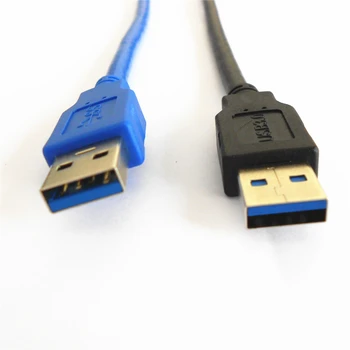 100vnt Naujos USB 3.0 Kabelį 60/80/100/150cm, USB į USB Kabeliai Type A Male Vyrų Pratęsimo Kabelis Antminer Bitcoin Miner Kasyba