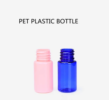 100vnt Plastiko Losjonas Kremas Butelis Jar Kosmetikos Plastinės Contianer su Rutuliniais bžūp Pakuotės Buteliukas Mėginio plastico Botella 10ml