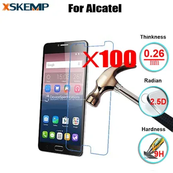 100vnt Premium 9H 0.26 MM Ekrano apsaugos Alcatel One Touch Idol 3 4.7