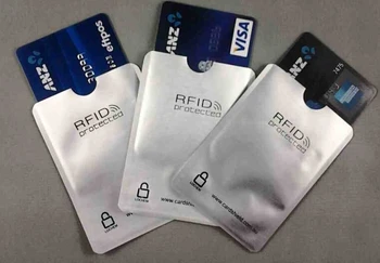 100vnt RDA saugomų rankovės cardsheild Kovos Vagystės Kredito Kortelių apsaugos Aliuminio RDA Blokavimo Mova kortelės raštas