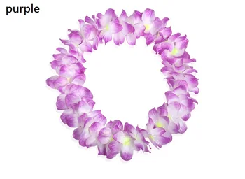 100vnt Spalvotų Havajų Šalis, Dirbtinių Gėlių Lei Fancy Dress Karoliai Girliandą Vestuvių Dekoro Šilko Gėlės, Vainikai wen4794