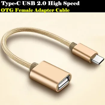 100vnt USB 2.0 High Speed Tipo C OTG Adapteris Micro USB Female į C Tipo Vyrų Konverteris, skirtas Samsung Galaxy Note 8 S8/A5/A7/LG