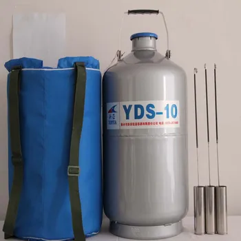 10L YDS-10 Aukštos Kokybės Skysto azoto talpykla Kriogeninės Bakas Dewar su Dirželiais