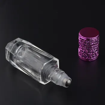 10ml Plieno Kamuolys Roll-On Spausdinimo Daugkartiniai Kvepalų Buteliuko&Tuščia Stiklo Kvepalai Atveju Su Spalvinga nešiojamų butelis F20172537