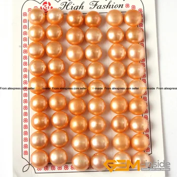 10mm perlų karoliukus, pusė gręžimo auskarai 27 Poros originali perlų karoliukus, už earrring padaryti daug spalvų rinktis