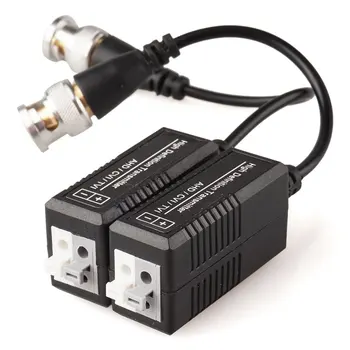 10Pairs Passive Video Balun Transmitter & Transceiver with Cable for 1080P TVI/CVI/TVI/AHD/960H DVR Camera CCTV System
