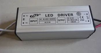 10vnt 10 Serija 3 lygiagrečiai 30W LED Šviesos vairuotojo 900MA 0.9 nuolatinę srovę IP66 atsparus Vandeniui DC20-39Vf