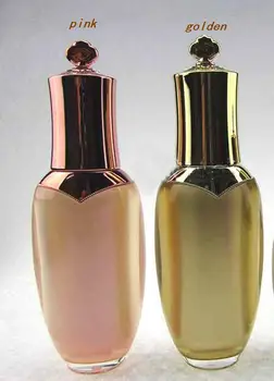 10VNT 50ml akrilo losjonas aukso rožinė kosmetikos pakuotės butelį, butelis kostiumas