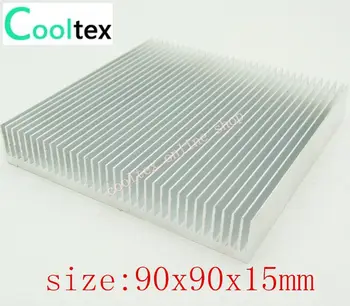 10vnt 90x90x15mm Aliuminio HeatSink Chip CPU GPU VGA RAM LED IC šilumos kriaukle radiato RADIATORIUS aušinimo